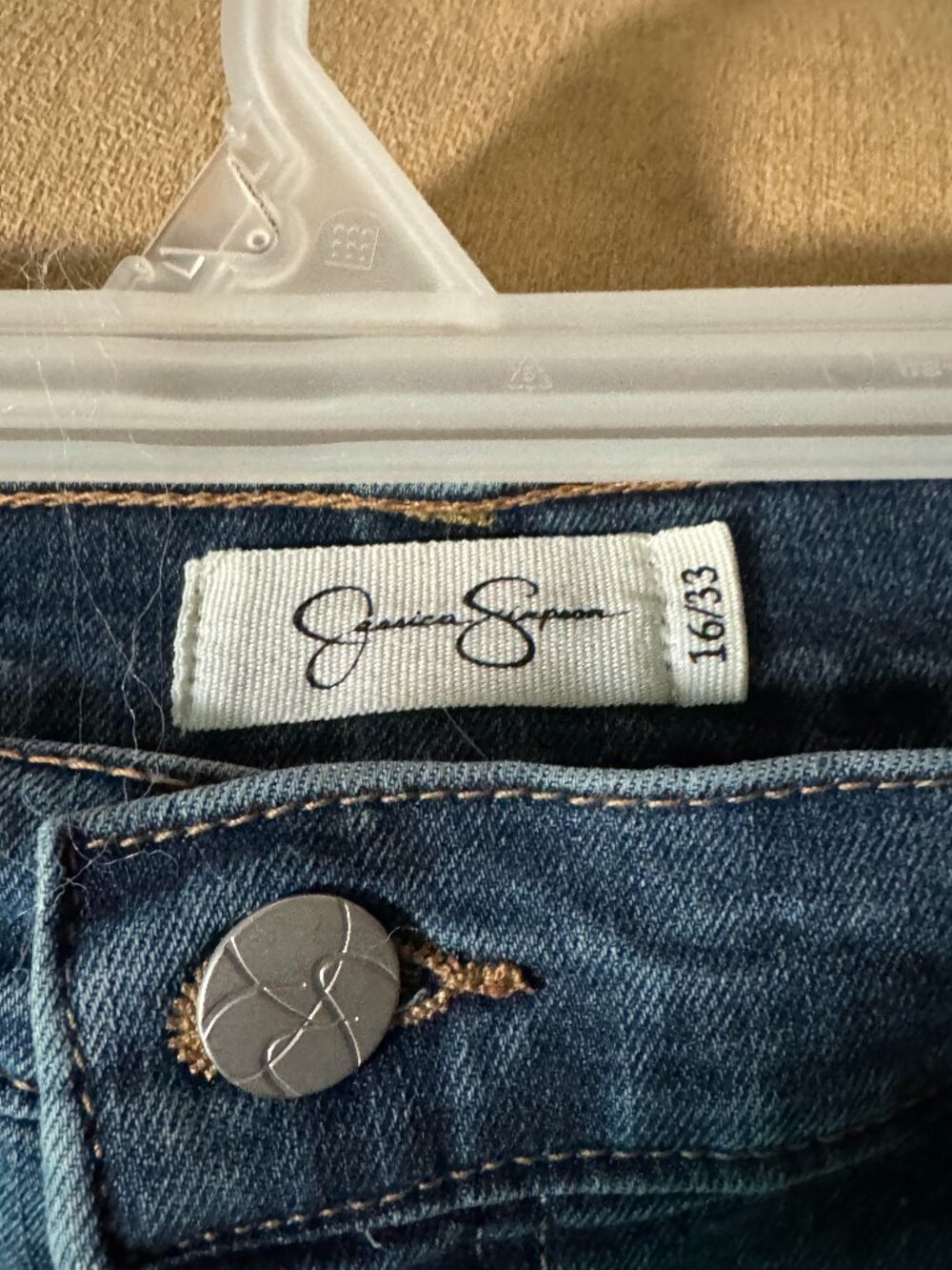 Jessica Simpson – Classy SZ 16 / 33 Straight Leg - Soft Brushed Denim